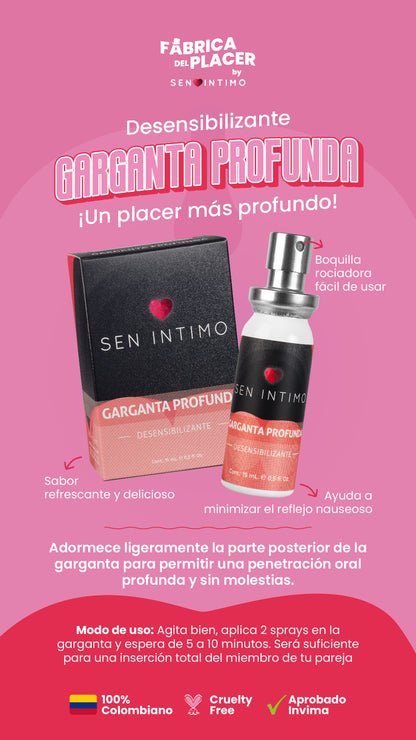 Garganta Profunda Desensibilizante para Sexo Oral x 15 ml by Sen întimo